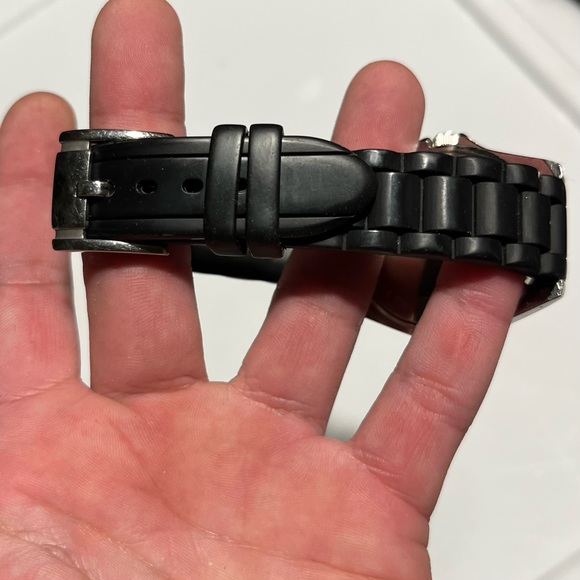 Fossil black jelly diamond dial stainless steel analog watch! - Picture 12 of 17